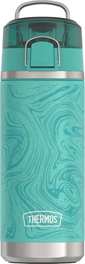 THERMOS ICON SERIES, Water Bottle with Spout - 18 Ounce, Marble - Stainless Steel Vacuum Insulated Water Bottle with Lid