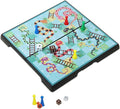 Mini Snakes and Ladders Board Game Set -7.9″, Magnetic Travel Board Game, Family Fun Toys/Gift for Kids