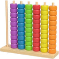 Color Stack Challenge, Wooden Color Matching Stacking Puzzle Game, Color Recognition Sensory Tabletop Brain Teaser Educational for Ages 3 and Up Boys Girls Gift