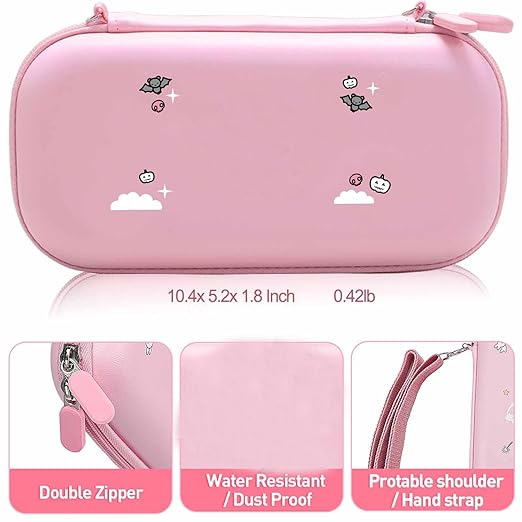 GUTIAL Accessories Bundle for Nintendo Switch Lite - Cute Kawaii NS Lite Accessories kit for Grils Boys Kids with Carrying Case, Cartoon Cover Case, Screen Protector, Stand