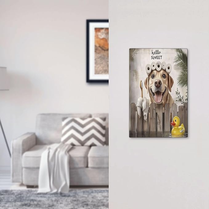 Funny Dog Rustic Farmhouse Wooden Fence Labrador Light Switch Cover Plate 1 Gang No Device Blank Electrical Wall Plates Faceplate Decorative Switch Plate For Kids Room Bathroom Decor