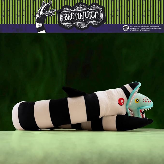 Beetlejuice Halloween Sandworm Bedding Super Soft Cozy Decorative Pillow, (Officially Licensed Product) By Franco Collectibles