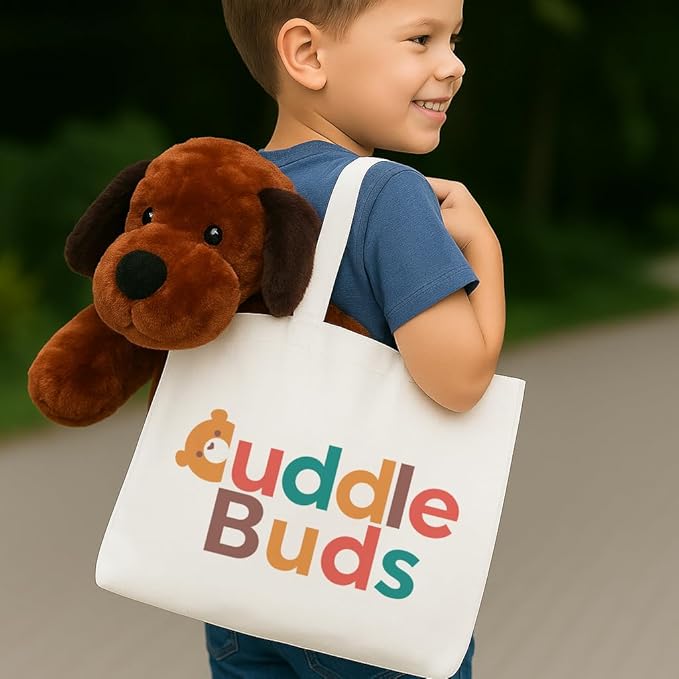 Cuddle Buds 3lbs Weighted Dog Stuffed Animal for Sensory Needs, 20'' Plush Dog, Weighted Stuffed Animals for Adults, Soft Plushie Toy