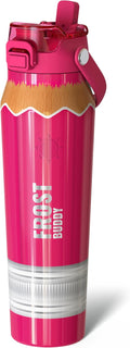 Frost Buddy 32oz Insulated Water Bottle with Straw & Chug Lid | Leak-Proof Stainless Steel | 24-Hours Cold | Sweat-Proof, Cup Holder Friendly | Ideal for Gym, Travel, Sports & Everyday Hydration