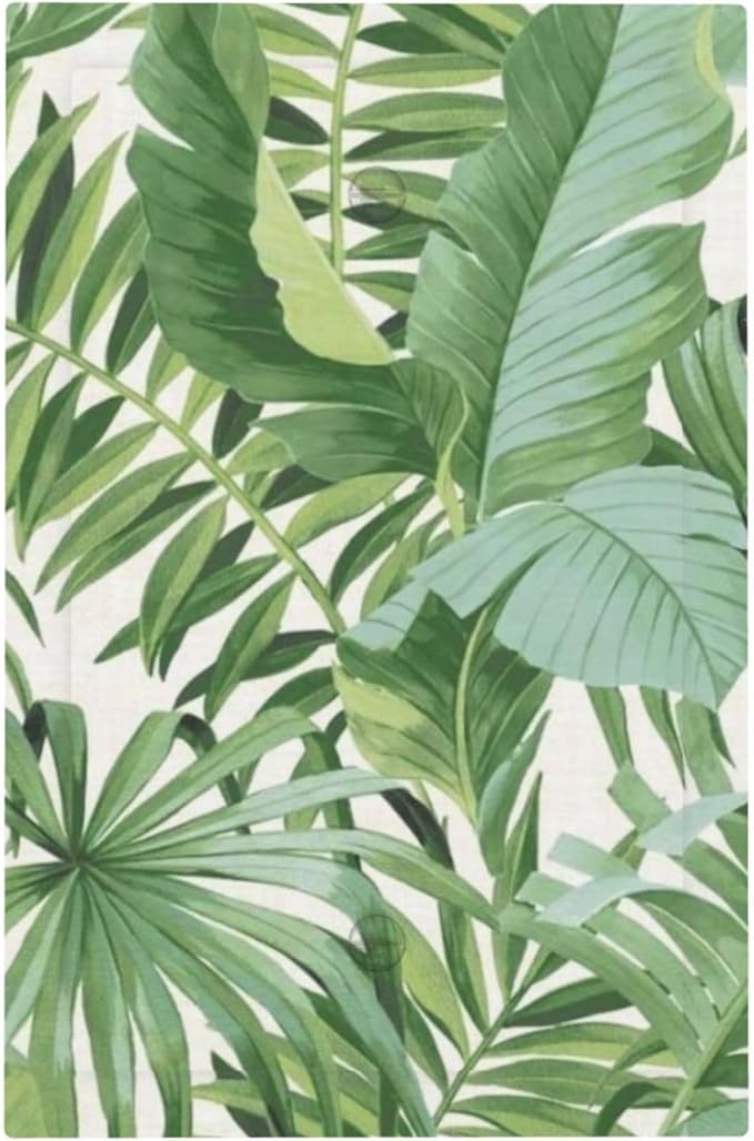 Green Tropical Palm Tree Leaf 1 Gang No Device Outlet Wall Plate Blank Light Switch Cover Switchplate Electrical Decorative Faceplate Bedroom Decorate