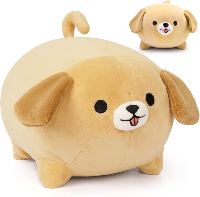 Dog Plush Pillow,15Inch Cute Big Dogs Stuffed Animal Toy,Labradoodle Plushies Doll Toy Gift for Kids Girlfriend,Boys
