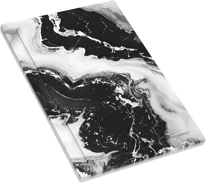 Ink Painting Marble Black White Abstract Luxurious Print Light Switch Cover Plate 1 Gang No Device Blank Electrical Wall Plates Faceplate Decorative Switch Plate Covers for Kitchen Office Decor