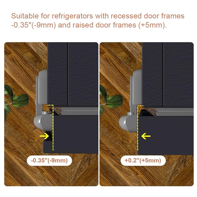 Mom's Choice Gold Awards Winner - EUDEMON 1 Pack Updated Child Proof Refrigerator/Fridge/Freezer Door Lock Apply to Max 1"(25mm) Sealing Strip for Toddlers and Kids, no Tools Need or Drill (Grey)