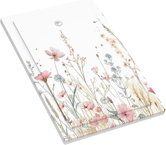 Watercolor Wildflower Pink Flower Plant Floral Light Switch Cover Plate 1 Gang No Device Blank Electrical Wall Plates Faceplate Decorative Switch Plate for Bedroom Living Room Decor