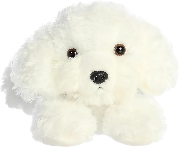 Aurora® Adorable Flopsie™ Bonita™ Stuffed Animal - Playful Ease - Timeless Companions - White 12 Inches