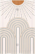 Decorative Light Switch Plate Covers Mid Century Gold Sun Minimalist Arch Line Castle 1 Gang No Device Switch Cover Plate Single Blank Wall Plate Switchplate Electrical Faceplate