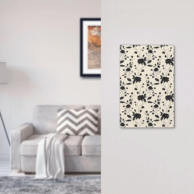 Black Rose Dark Romance Wildflowers Floral Light Switch Cover Plate 1 Gang No Device Blank Electrical Wall Plates Faceplate Decorative Switch Plate Covers for Bedroom Living Room Decor