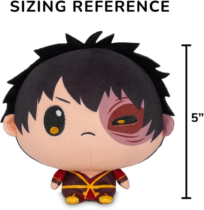 TeeTurtle Cloudheads Zuko Plush - 5-Inch Official Avatar the Last Airbender Stuffed Animal with Embroidered Details - Soft Cuddly Plush Toys for Kids, Teens, and Adults
