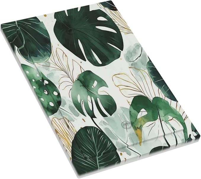 Boho Tropical Green Leaf Watercolor Banana Leaves Light Switch Cover Plate 1 Gang No Device Blank Electrical Wall Plates Faceplate Decorative Switch Plate For Bed Room Living Room Decor