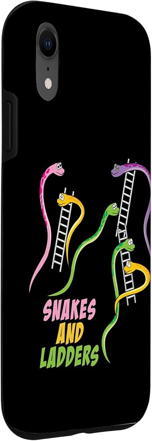 iPhone XR Snakes and Ladders Humor Board Game Gamer Womens Men Kids Case