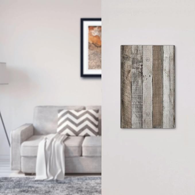 Natural Grey Wood Vintage Faux Wood Grain Light Switch Cover Plate 1 Gang No Device Blank Electrical Wall Plates Faceplate Decorative Switch Plate Covers for Farmhouse Home Decor