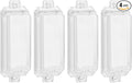CLYMENE 4 Pack Light Switch Cover Guard, Child Proof Wall Switch Cover Protects Your Lights or Switches from Being Accidentally Turned ON or OFF by Children and Adults, Rocker Style (Clear)