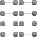 Refrigerator Lock, Combination Lock for Refrigerator Cabinets, Drawers, Heavy Duty Fridge Lock, Easy Install No Keys Needed (Grey-8Pack)