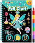 FUNNYB&G Foil Art Crafts for Kids Ages 4-8: Mother's Day 2026, Birthday Gift for Girls, Art and Crafts Supplies, Party Favors, Creative Toys for Girls 4 5 6 7 8 9 Years Old (Fairy)