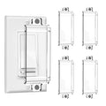 4 Pack Light Switch Cover Guard, Magnetic Light Switch Lock, Clear Wall Switch Guard for Flat Modern Switches