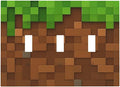 Pixel Style Gamer Themed Grass Block Decorative Switch Plates 3 Gang Wall Plate Triple Toggle Light Switch Cover Faceplate Electrical Wall Panels for Kids Room Office Home Decor