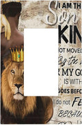 Quotes African Man Afro Lion 1 Gang Rocker/Decora Outlet Light Switch Wall Plate Cover Faceplate Decorative Switchplate Kitchen Home Bedroom Decorate