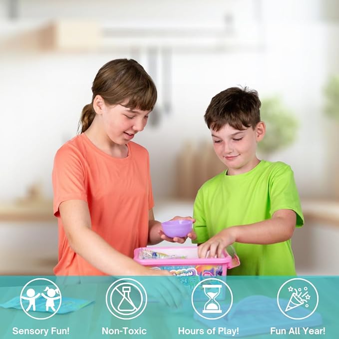 Aqua Endless Summer Rainbow Reef DIY Slime Kit – Vibrant Ocean-Themed Sensory Activity for Kids