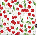 Cherry Fruits 2 Gang Wall Plate Red Cherries with Green Leaves Double Toggle Light Switch Cover Electrical Switchplate Decorative Faceplate Standard Size Home Decor