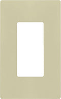 TG Screwless Decorator Wall Plates Child Safe Outlet Covers, Size 1-Gang 4.50" H x 2.75” L, Unbreakable Polycarbonate Thermoplastic, UL Listed, Glossy, Ivory (1 Pack)