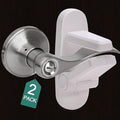 Childproof Door Lever Lock(2 Pack) Door Locks for Kids Safety,Preventing Babies From Opening Doors,Child Proof Door Lock with 3M Adhesive,Easy Install & Remove,Durable ABS,White
