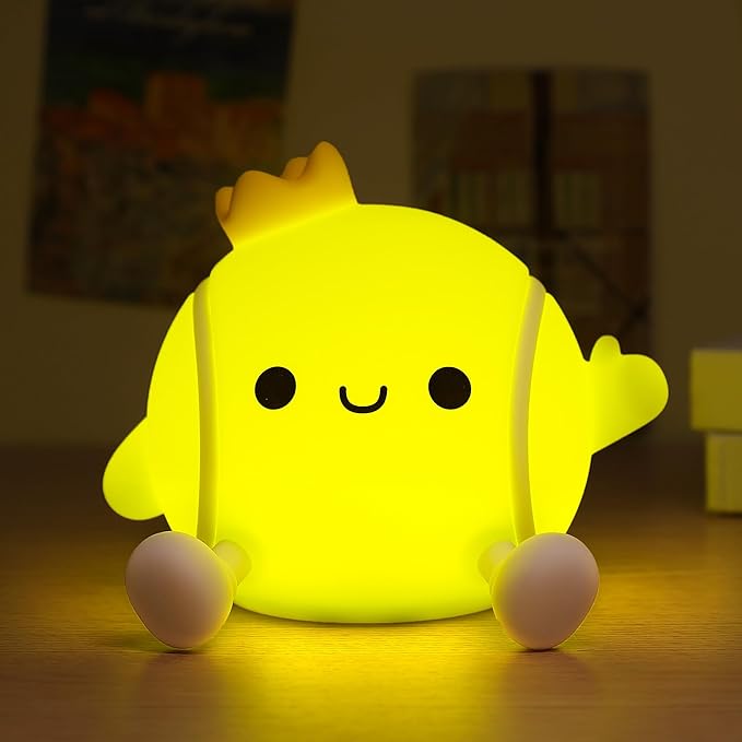 Attivolife Tennis Night Light, Tennis Ball Gifts for Kids, Rechargeable Nursery Bedroom Table Decor Dimmable LED Touch Lamp, Birthday Graduation Christmas Gift for Baby Boy Girl Teen Adult Athlete