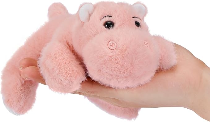 PEACH CAT Hippo Stuffed Animal Cute Hippopotamus Plushies Small Plush Toys Gifts for Kids Pink