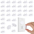 Rindion 65 Pcak Outlet Plug Covers, White Baby Proof Outlet Covers, Plastic Electrical Socket Covers for Outlets, Easy Installation, Durable and Steady Wall Plug Covers for Home and Office