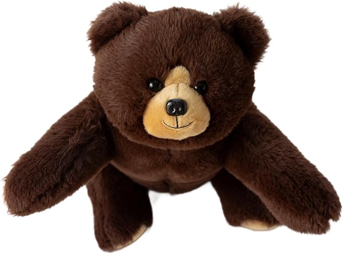 Lunapuer Bear Sensory Weighted Vibrating Pillow, Pressure Activated for Kids Adults, Plush Minky Soft Size: 11 by 20 inches Pillow Animal, Calming Therapy for Focus and Balance for Gift Birthday