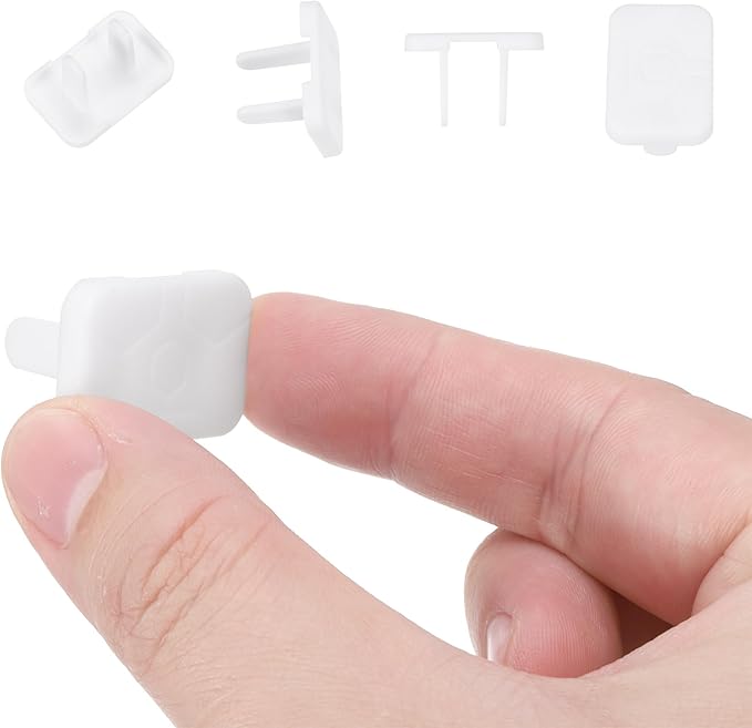 MECCANIXITY 48 Pack Outlet Covers Proofing, Plug Covers Easy Installation Electric Plug Protectors Safety Socket Cover Plugs Protector White