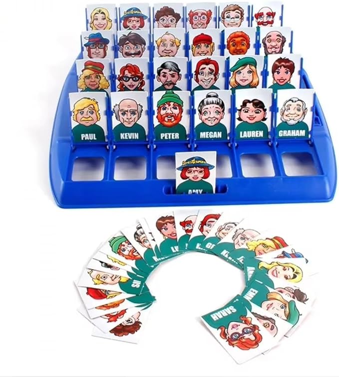 Who is It? - Classic Family Guessing Board Game for Kids & Adults, Fun Puzzle Game for Travel, Parties & Game Night