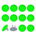 Pure Green Pattern Outlet Covers Baby Proofing Safe & Secure Electric Plug Protectors | Socket Covers for Home & Office