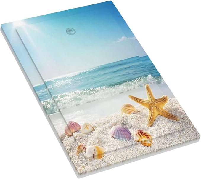 Light Switch Cover Plate Summer Beach Colorful Seashell Starfish 1 Gang No Device Blank Electrical Wall Plates Faceplate Decorative Switch Plate For Kids Room Nursery Decor