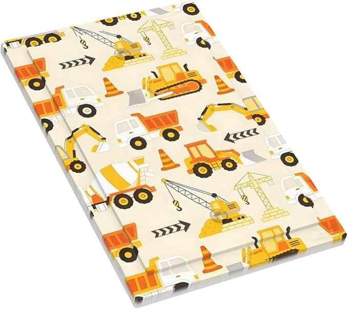 Decorative Light Switch Cover Plate Construction Vehicle Yellow Trucks Diggers 1 Gang No Device Single Blank Outlet Covers Wall Plates for Electrical Outlets Faceplate for Home Decor