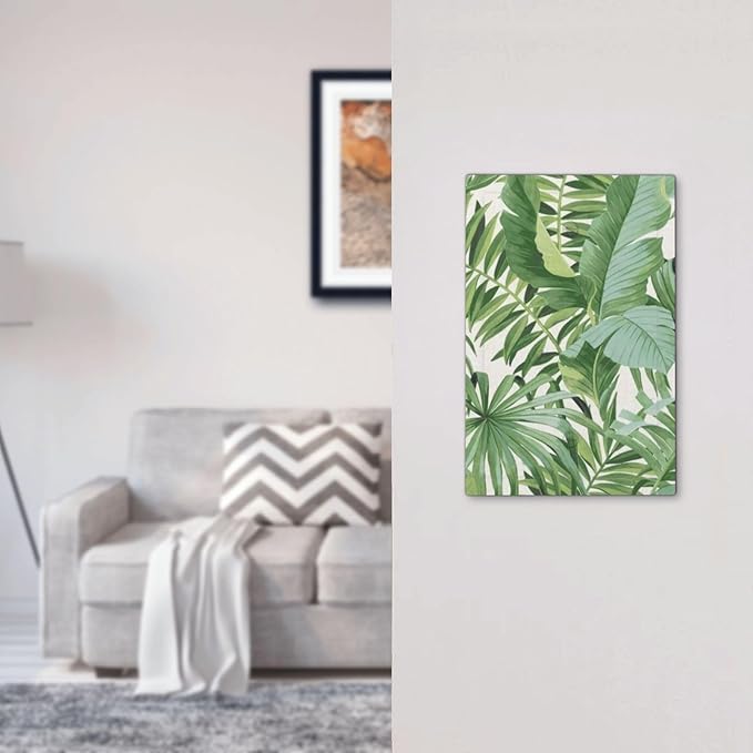 Green Tropical Palm Tree Leaf 1 Gang No Device Outlet Wall Plate Blank Light Switch Cover Switchplate Electrical Decorative Faceplate Bedroom Decorate