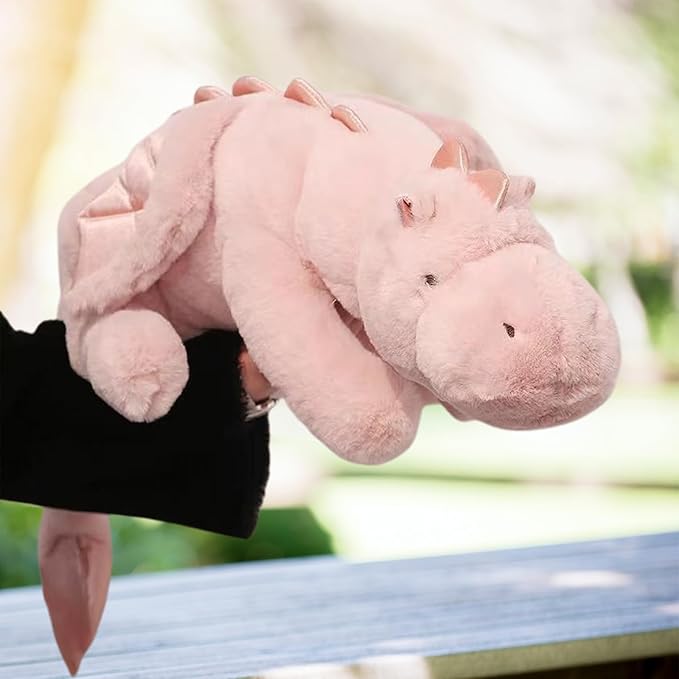Pterosaur Stuffed Animal with Wings - Cute Soft Dinosaurs Plush Toys Little Flying Dragon Plushies Pillow Doll Christmas Birthday Gifts for Kids Boys Girls (Pink,27.55inch/70cm)