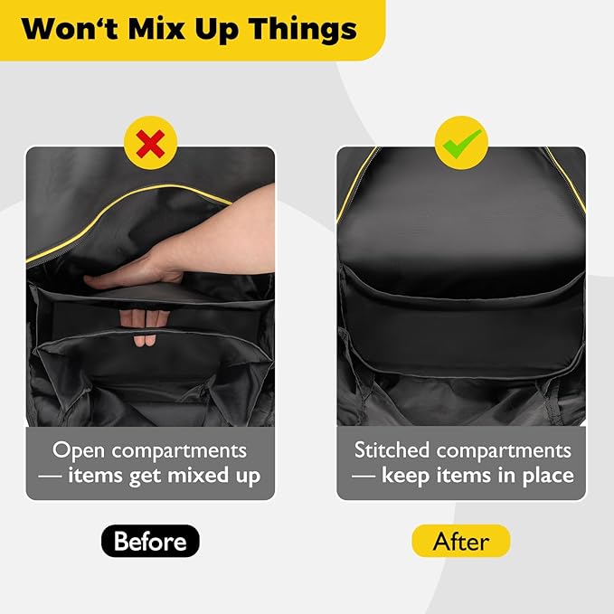 Storage Bag for Doona Infant Car Seat Stroller, Large Capacity Diaper Bag, Wearable Backpack, Stroller Organizer, Easy Access Zipper, Water-Repellent Lightweight Baby Travel Essentials Organizer