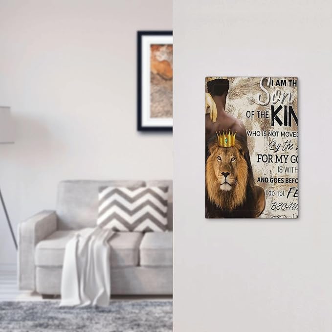 Quotes African Man Afro Lion 1 Gang No Device Wall Plate Decorative Blank Light Switch Cover Switchplate Electrical Faceplate for Bathroom Home Bedroom Art Decor