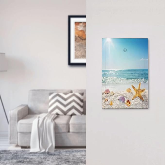 Light Switch Cover Plate Summer Beach Colorful Seashell Starfish 1 Gang No Device Blank Electrical Wall Plates Faceplate Decorative Switch Plate For Kids Room Nursery Decor