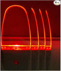 GREENIC Plug in LED Night Light Lamp 4 Pack with Light Sensor RED