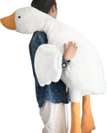 Haengbuk-Goose Stuffed Animal, 35.4in/90cm Giant Sleeping Hugging Pillow, Soft White Swan Plush Toy, for Kids, Friends or Family