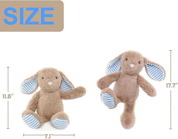 WEIGEDU Rabbit Bunny Stuffed Animals Plush Toys for Kids Boys Girls Birthday Bedtime Christmas Easter Gifts