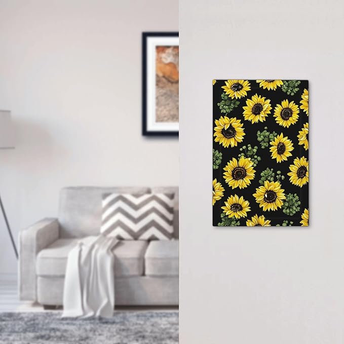 Light Switch Cover Plate Floral Sunflower Plants Flowers 1 Gang No Device Blank Electrical Wall Plates Faceplate Decorative Switch Plate For Bed Room Farmhouse Decor