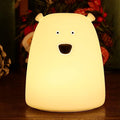 ZKLiLi Night Light for Kids Lamp, 16 Colors Lamp Cute, Dimmable Baby Night Lights for Nursery,Silicone Rechargeable Nightlight for Kids Room, Kawaii Room Decor (GJDB01)
