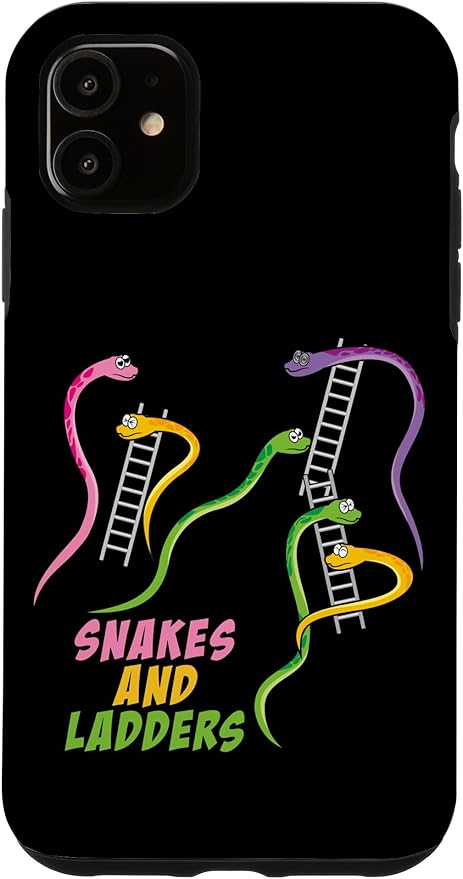 iPhone 11 Snakes and Ladders Humor Board Game Gamer Womens Men Kids Case